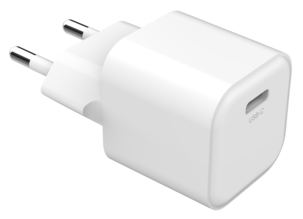 USB-C PD-lader med kabel, 1 m, 20 W, hvit