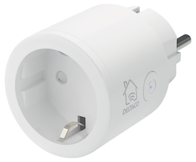 Deltaco SH-P01 smart plug wifi 10A innendørs, hvit