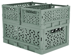 Klappboks av resirkulert plast, large 33 x 24,5 x 13,8 cm