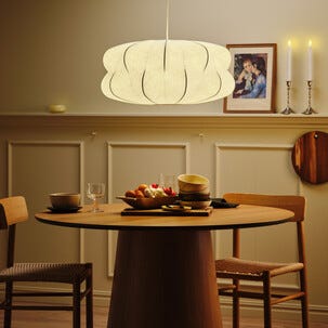 Molly Kattovalaisin tekstiilikupu E27 valkoinen 63 cm, Northlight