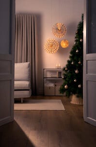 Adventsstjärna papp blomma 25 cm, Northlight