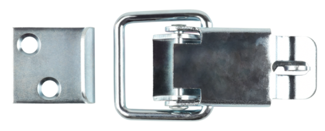 Eksenterlås med lokkbeslag