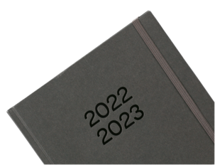 Ukekalender 2022 / 2023 A5, grå