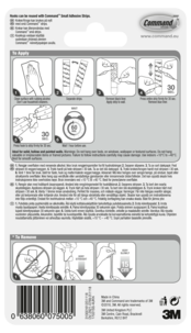 Command selvheftende kroker small, 4-pakning