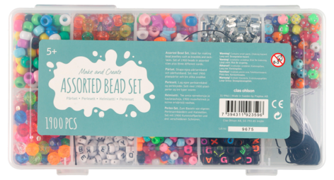 Perlesett med 1900 stk. perler, fra 5 år