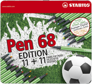 Stabilo Fineliner Pen 68 Green Edition penner, 10-pack