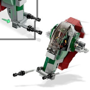 LEGO Star Wars Boba Fett's Starship Microfighter 75344, från 6 år