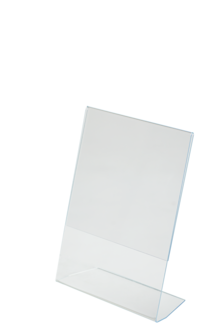 Skiltstativ for bord, vinklet