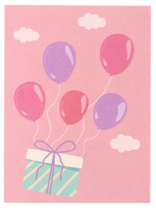 Gratulasjonskort dobbelt med blank innside, 11 × 8 cm