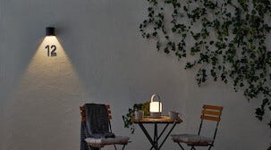 Liten fasadbelysning solcell, downlight Northlight 