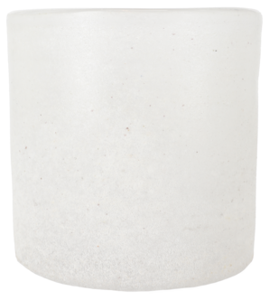 Lyslykt i frostet glass, hvit