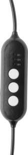 LED-vekstlys med stativ og timer, svart