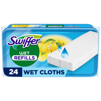 Swiffer Wet Refill fuktiga golvdukar citron, 24-pack