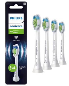 Philips Sonicare W2 Optimal White tannbørstehode, 4-pakning
