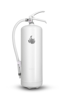 Housegard Design pulversläckare 55A, vit/silver, 6 kg