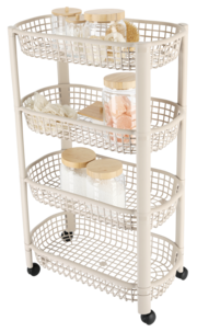 Trillevogn med 4 kurver, 46,5 × 26 × 78,8 cm