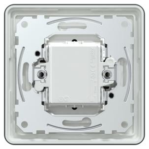 Schneider Exxact strømbryter 1-pol/trapp, innfelt, antrasitt