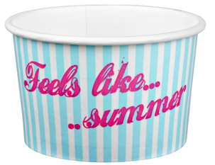 Glassbägare med sked