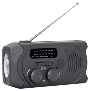 Exibel vevradio med solcell och powerbank