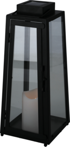 Northlight solcellslykta LED-ljus, svart, 35 cm