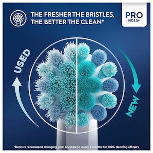 Oral-B Pro Kids 3+ borsthuvuden refill, 4-pack