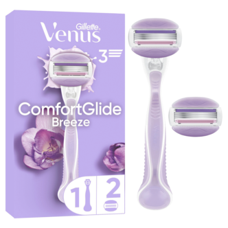 Gillette Venus Comfortglide Breeze rakhyvel, 2 rakblad