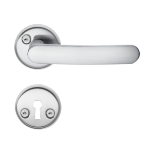 Beslagsboden B727 dörrhandtag med nyckelskylt, innerdörr