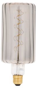 Savunvärinen lamppu E27 himmennettävä LED Smokey