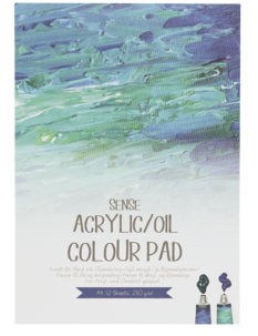 Sense A4, blokk for olje- og akrylmaling