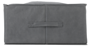 Oppbevaringsveske med glidelås, grå, 58 x 44 x 22 cm