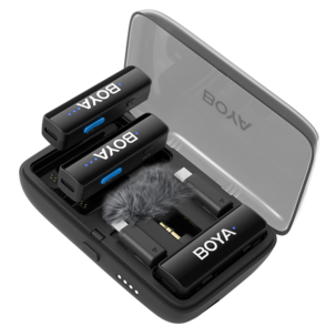 Boya Boyalink V2.0 trådlös mikrofon 3,5 mm, USB-C, Lightning