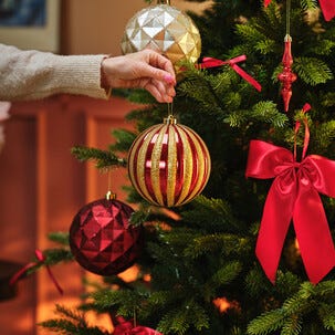 Stora julgranskulor återvunnen plast 15 cm, 3-pack