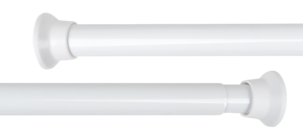 Duschdraperistång vit