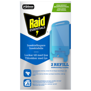 Limremser til Raid Essentials fluefanger, 2-pakning