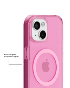 Holdit Transparent Case MagSafe iPhone 15, 14, 13 mobilskal