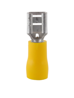 Kabelsko 6 mm gul hunn, 10-pakning