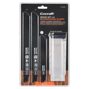Cocraft sågblad för tigersåg, trä, 6-pack