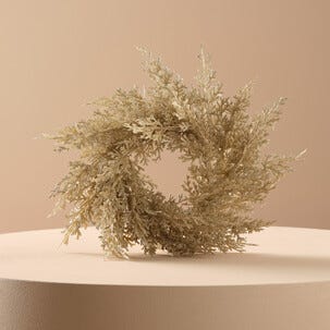 Liten julkrans guld, 25 cm