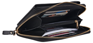 Anmiki Mary mobilveske med skulderrem, crossbody, svart