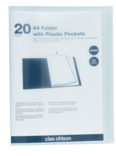 Demopärm A4, 20 fickor