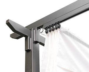 Pergola med soltak, 2,9 x 2,9 meter