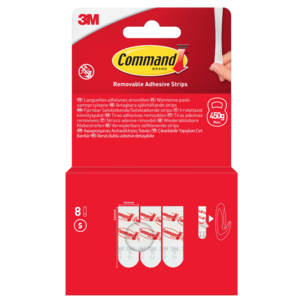 Command selvklebende strips S, universal, 450 gram, 8-pakning