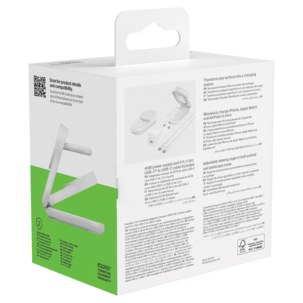 Belkin UltraCharge 3-i-1 sammenleggbar Qi2-lader, 25W