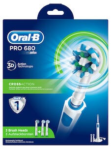 Oral-B PRO 680 Cross Action elektrisk tannbørste