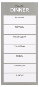 Muistilehtiö viikon ruokalista