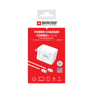 Skross Combo+ reseladdare 100 W PD, US