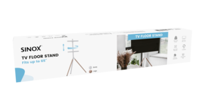 Sinox TV-stativ med dreibar fot FSC 45–65 tommer, 32 kg, 137 cm