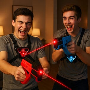 Sharper Image lasertag for 2 spillere, infrarød, fra 8 år