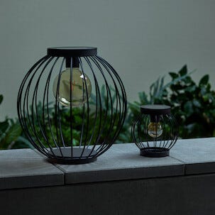 Northlight solcellslykta metall, utomhus