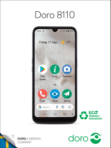 Doro 8110 mobiltelefon med trygghetsknapp